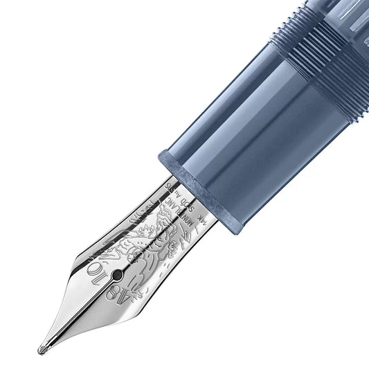 Montblanc Meisterstück Glacier LeGrand 蓝色 M尖 钢笔 129393