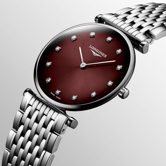 浪琴 La Grande Classique 29 毫米波尔多石英钢腕表 L4.512.4.91.6