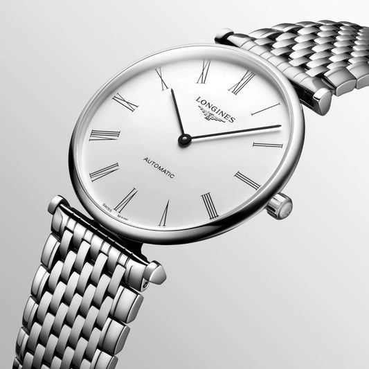 浪琴表 Le Grande Classique 38毫米白色自动上链精钢腕表 L4.918.4.11.6
