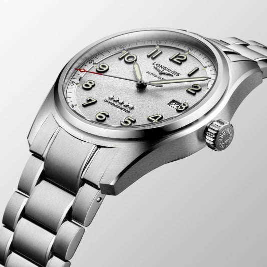 浪琴 Longines Spirit 42毫米 银色自动机械钢表 L3.811.4.73.6