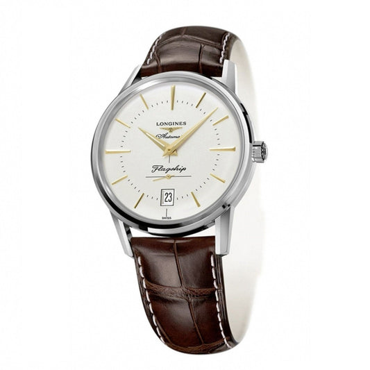 浪琴男表 Flagship Heritage 38.5 毫米自动钢表 L4.795.4.78.2