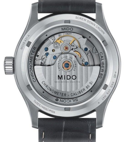 Mido Multifort 计时码表 1 COSC 42毫米白色自动钢制表 M038.431.16.031.00