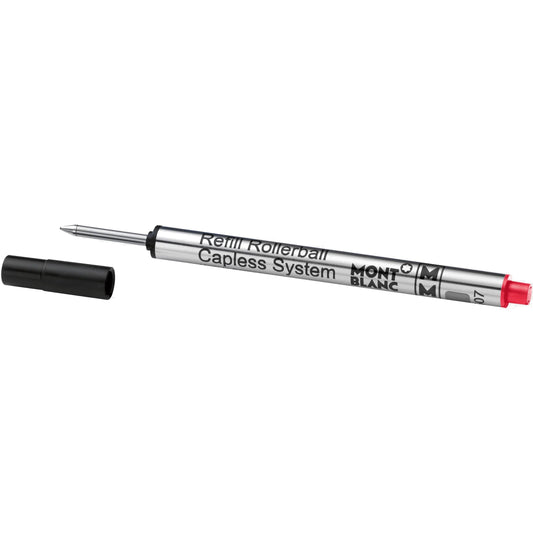 Montblanc 1 支中号红色无帽滚珠笔替芯 Modena,M 尖 124518