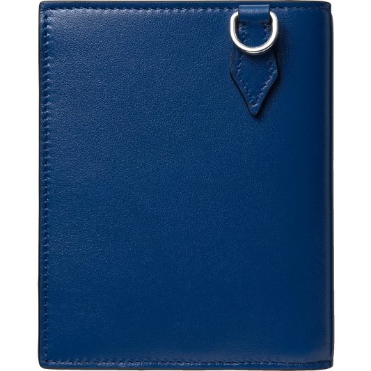 Montblanc Meisterstück 黑蓝色紧凑型六格钱包 129678