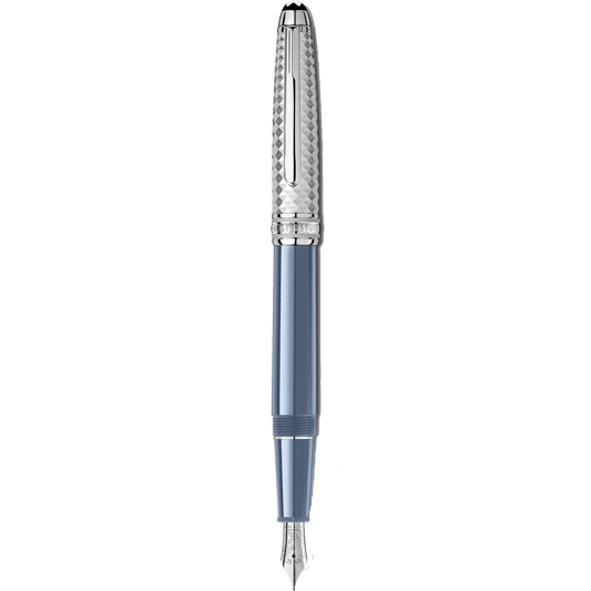 万宝龙 Meisterstück Glacier Doué 钢笔蓝色笔尖 M 129403