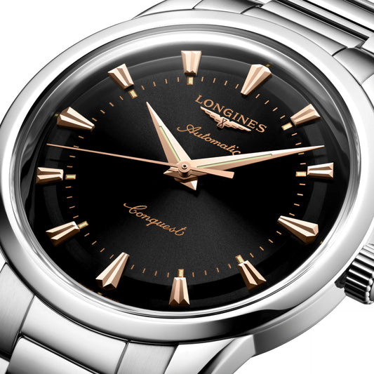 浪琴表 Heritage 40毫米黑色精钢自动腕表 L1.650.4.52.6