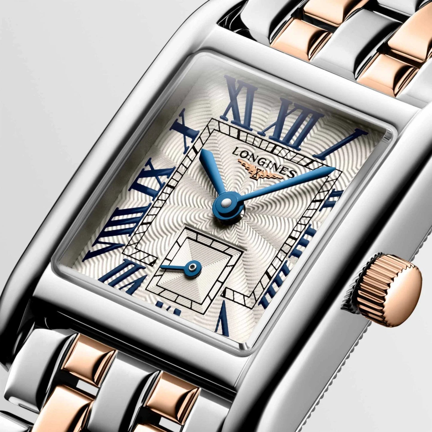 Longines 手表 Mini Dolcevita 21.50x29.00mm 银色 石英 18kt金 钢制 L5.200.5.71.7