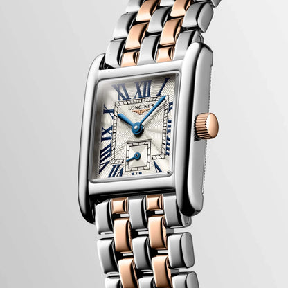 Longines 手表 Mini Dolcevita 21.50x29.00mm 银色 石英 18kt金 钢制 L5.200.5.71.7