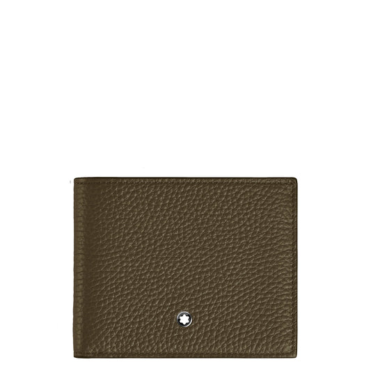 Montblanc 卡其色四格钱包带零钱袋 220216