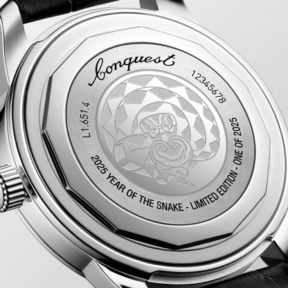 Longines Conquest Heritage 蛇年限量版 40毫米红色自动钢表 L1.651.4.09.2