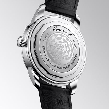 Longines Conquest Heritage 蛇年限量版 40毫米红色自动钢表 L1.651.4.09.2