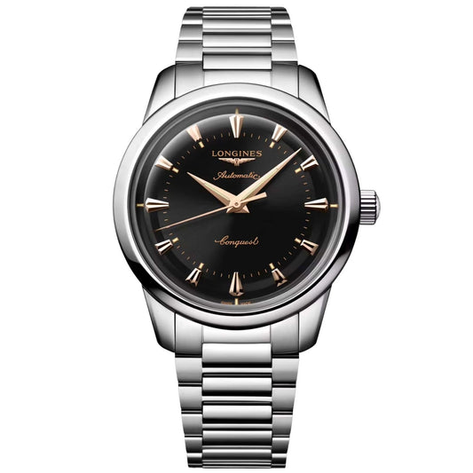 浪琴表 Heritage 40毫米黑色精钢自动腕表 L1.650.4.52.6