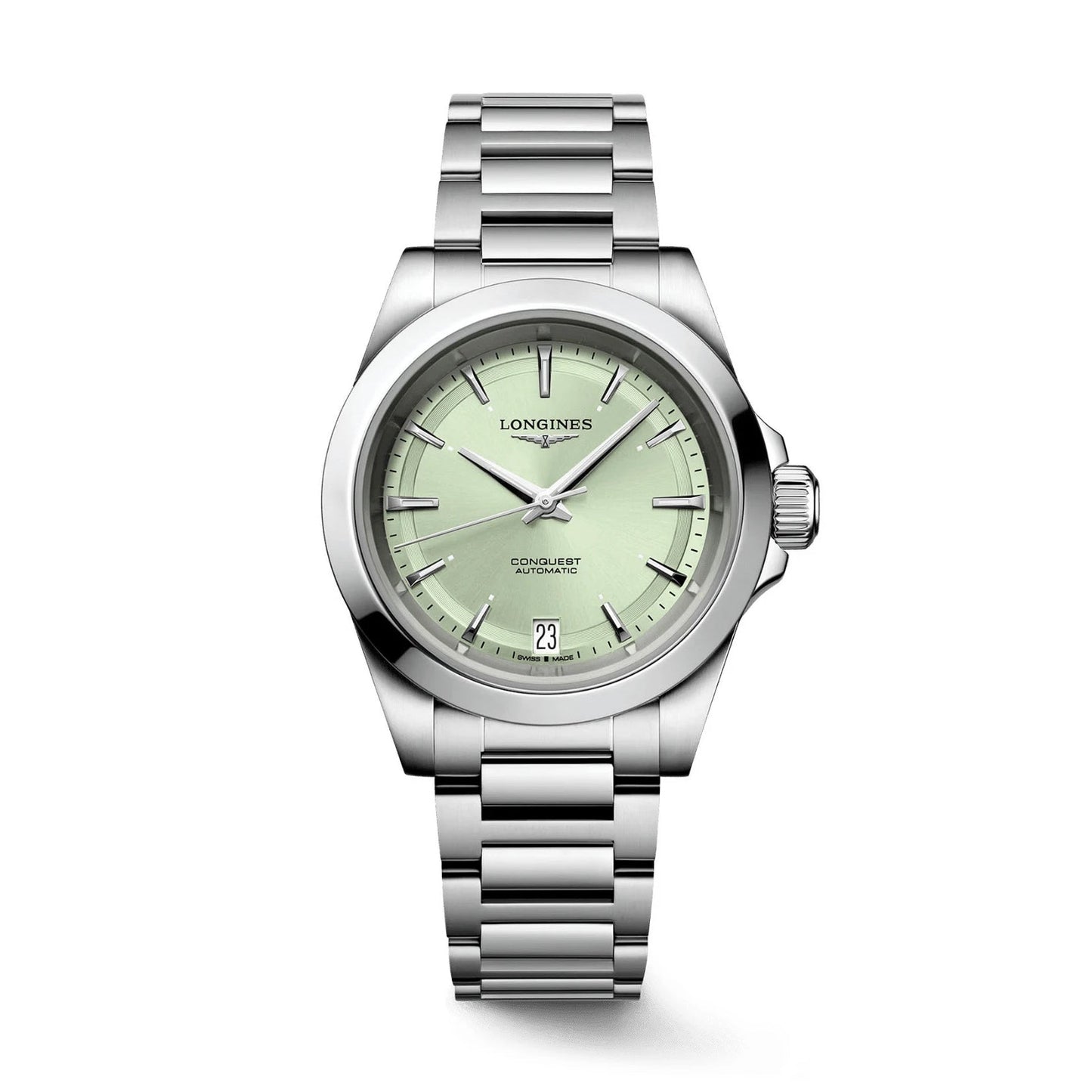 Longines 手表 Conquest 34mm 绿色 自动 钢制 L3.430.4.02.6