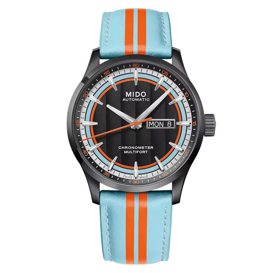 Mido Multifort 计时码表 1 Racer 42毫米 黑色 自动 不锈钢 PVD黑色处理 M038.431.36.051.00
