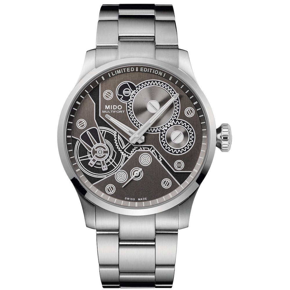 Mido Multifort Mechanical 限量版999枚 44毫米深灰色手动上链钢表 M038.605.11.060.00