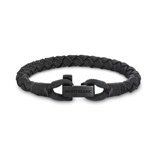 Montblanc bracciale Montblanc con chiusura a T nero misura S 130860 60