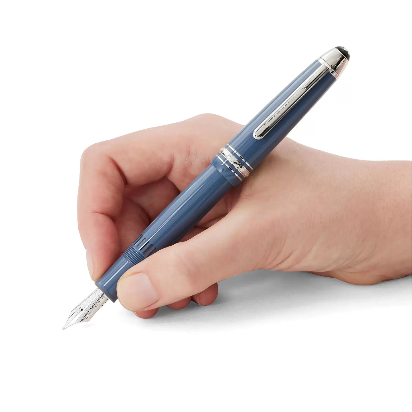 Montblanc Meisterstück Glacier LeGrand 蓝色 M尖 钢笔 129393