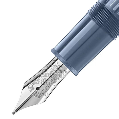 Montblanc Meisterstück Glacier LeGrand 蓝色 M尖 钢笔 129393