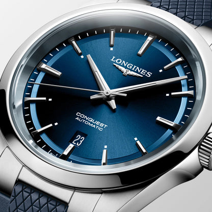Longines Conquest 41毫米 蓝色 自动钢表 L3.830.4.92.9