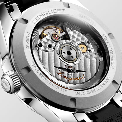 Longines Conquest 手表 38毫米 黑色 自动 不锈钢 L3.720.4.52.9