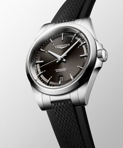 Longines Conquest 手表 38毫米 黑色 自动 不锈钢 L3.720.4.52.9