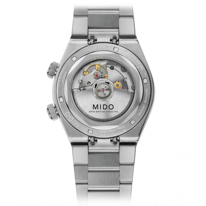 Mido Multifort 8 Two Crowns 38.4 x 40毫米灰色自动钢表 M047.507.11.081.00