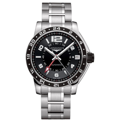 浪琴 Admiral GMT 42 毫米黑色自动钢表 L3.668.4.56.6