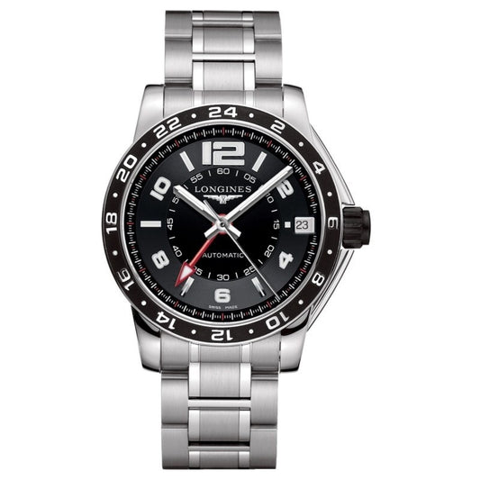 浪琴 Admiral GMT 42 毫米黑色自动钢表 L3.668.4.56.6