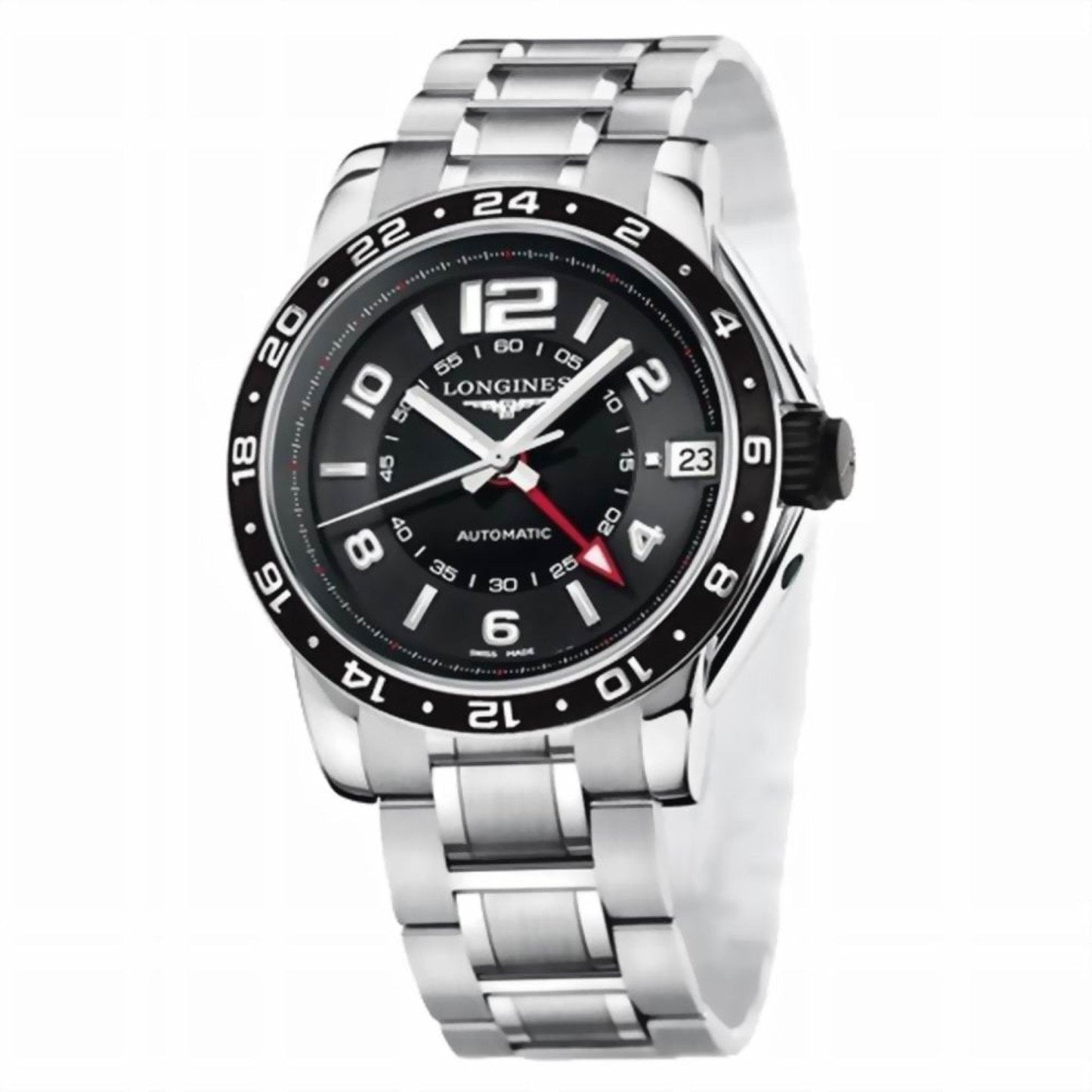 浪琴 Admiral GMT 42 毫米黑色自动钢表 L3.668.4.56.6