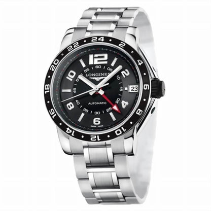 浪琴 Admiral GMT 42 毫米黑色自动钢表 L3.668.4.56.6