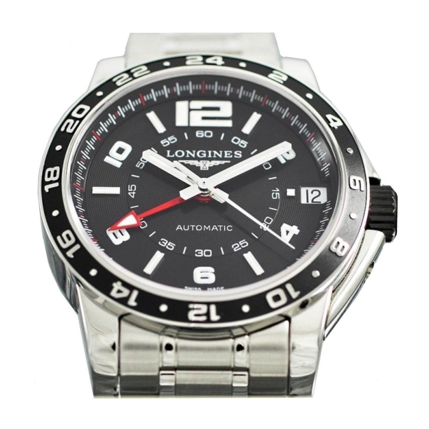 浪琴 Admiral GMT 42 毫米黑色自动钢表 L3.668.4.56.6