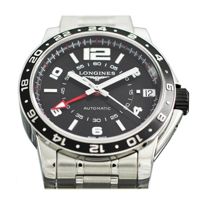 浪琴 Admiral GMT 42 毫米黑色自动钢表 L3.668.4.56.6