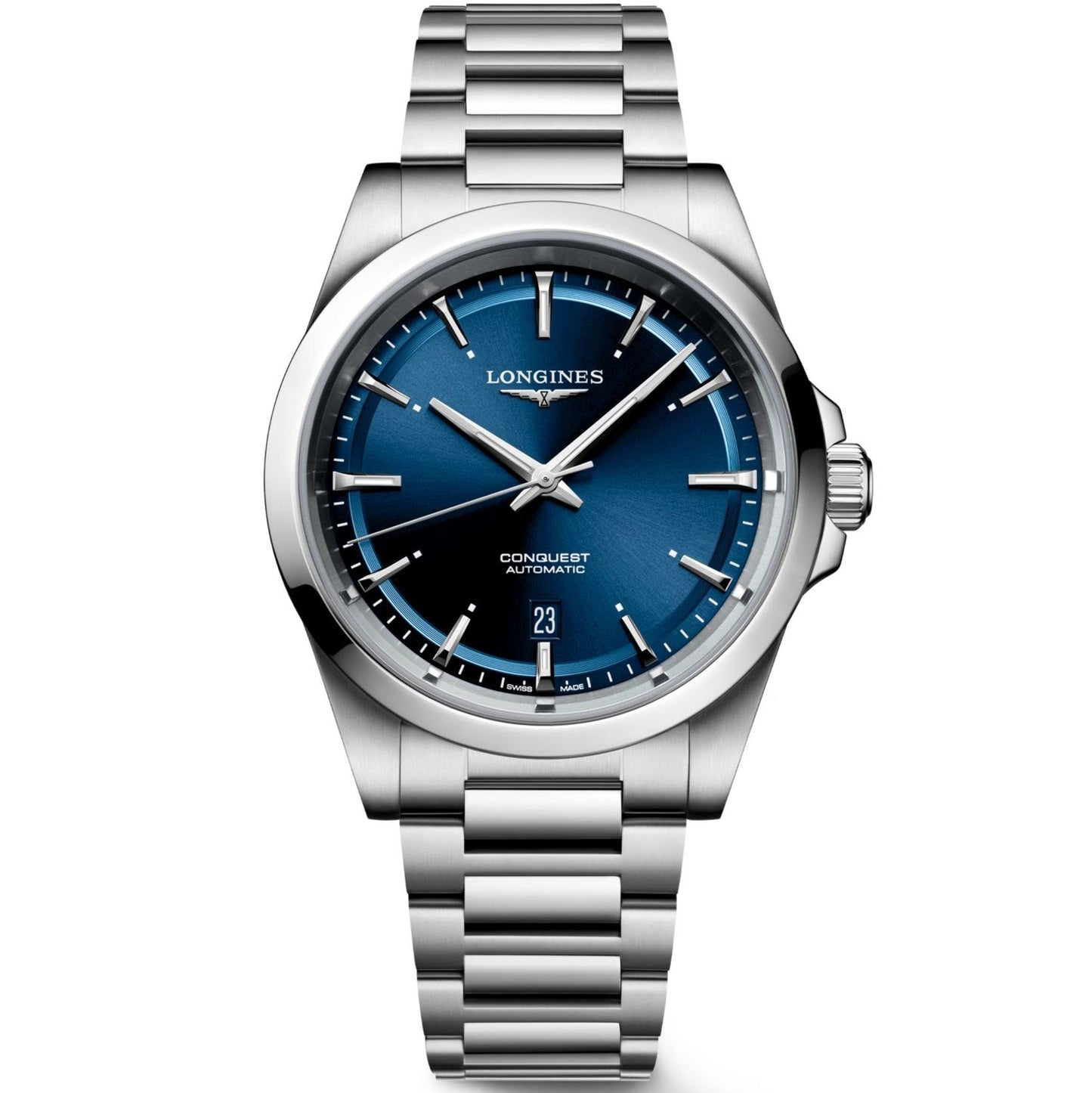 Longines 浪琴 Conquest 2023 41毫米 蓝色 自动机械 不锈钢 L3.830.4.92.6