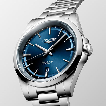 Longines 浪琴 Conquest 2023 41毫米 蓝色 自动机械 不锈钢 L3.830.4.92.6