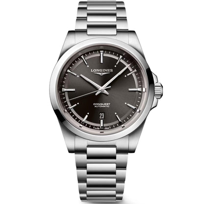 Longines Conquest 2023 41毫米黑色自动钢表 L3.830.4.52.6
