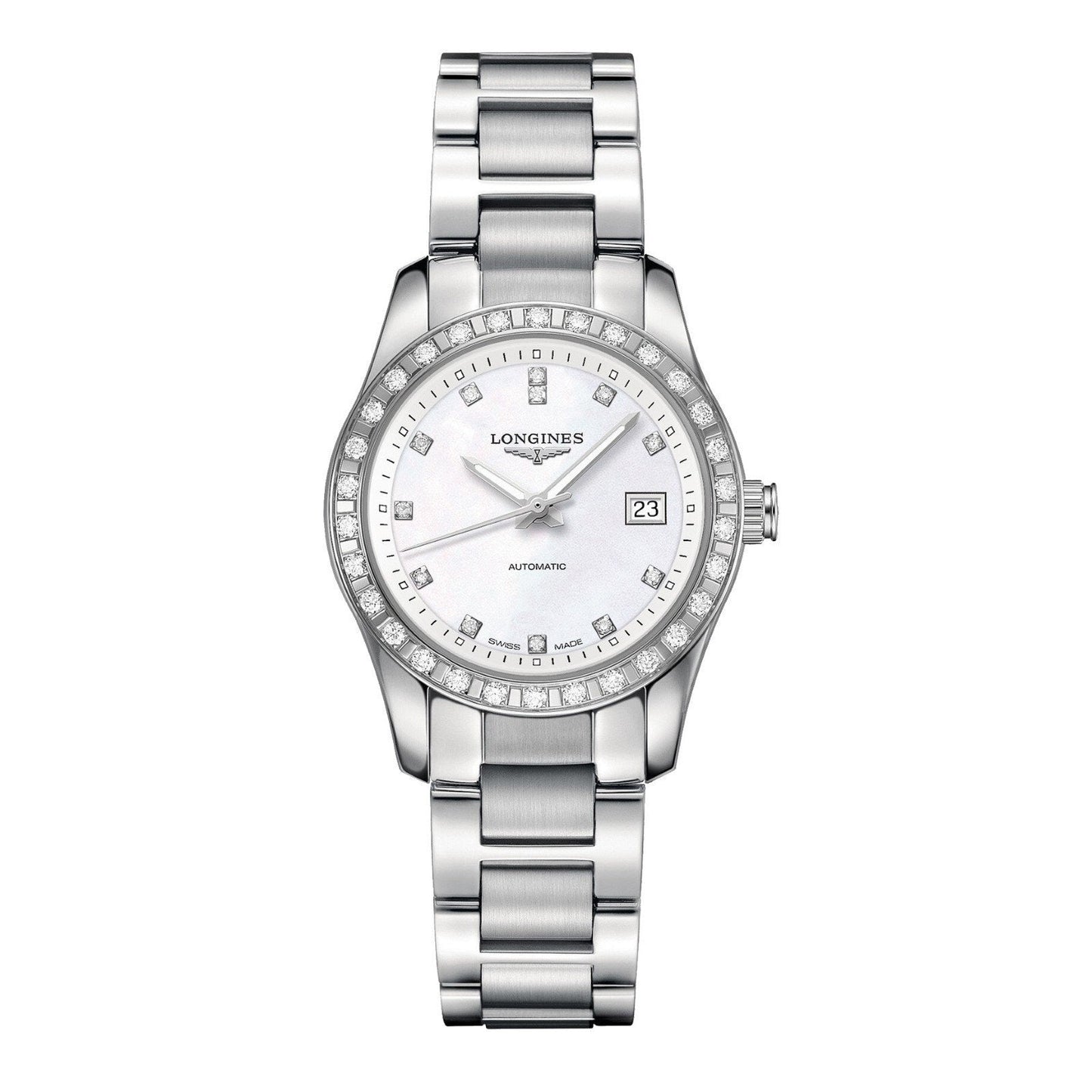 Longines 征服者经典款 29.5毫米 珍珠母表盘 自动 钢 L2.285.0.87.6