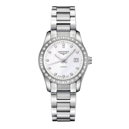 Longines 征服者经典款 29.5毫米 珍珠母表盘 自动 钢 L2.285.0.87.6