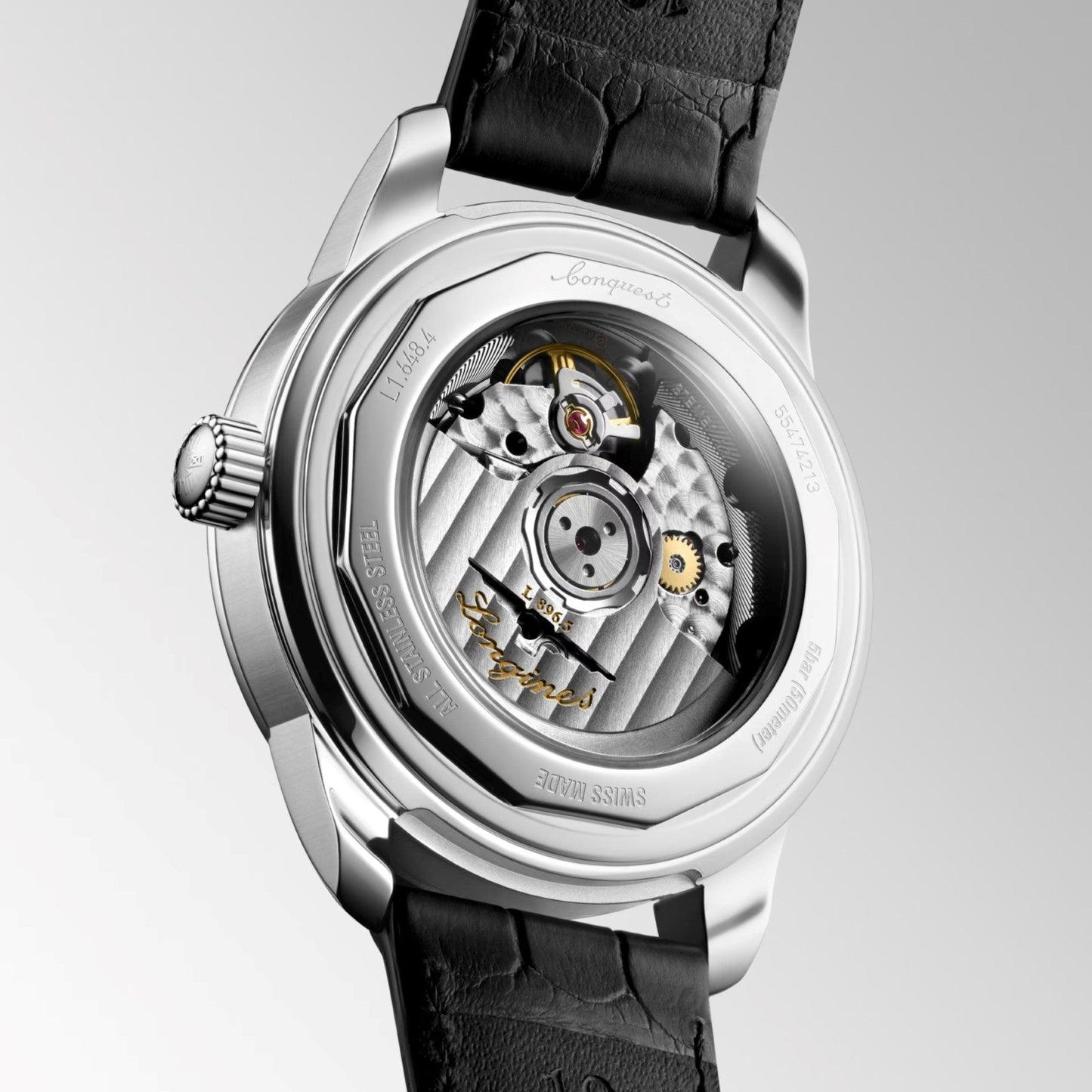 Longines orologio Conquest Heritage Central Power Reserve 38mm champagne automatico acciaio L1.648.4.78.2
