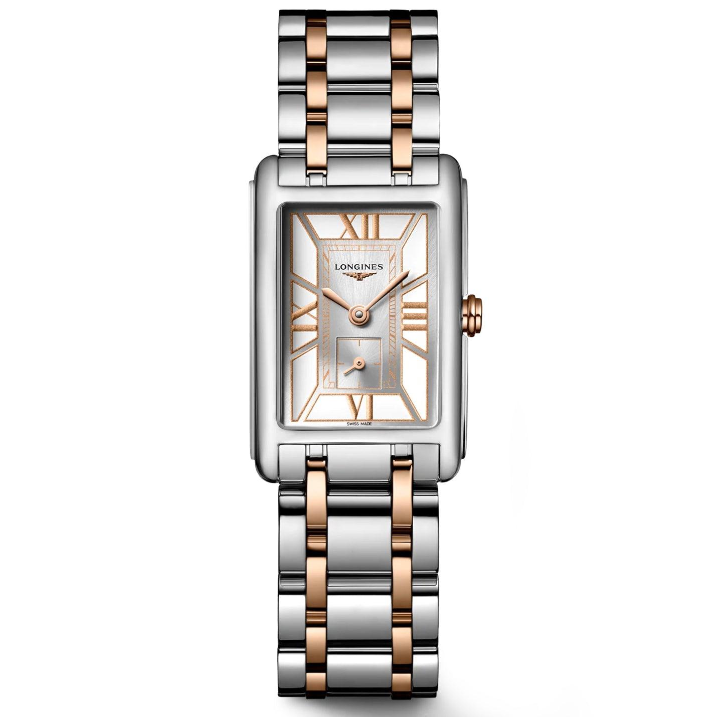 Longines DolceVita 白色石英钢表 20.8x32mm L5.255.5.75.7