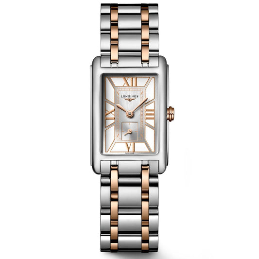 Longines DolceVita 白色石英钢表 20.8x32mm L5.255.5.75.7