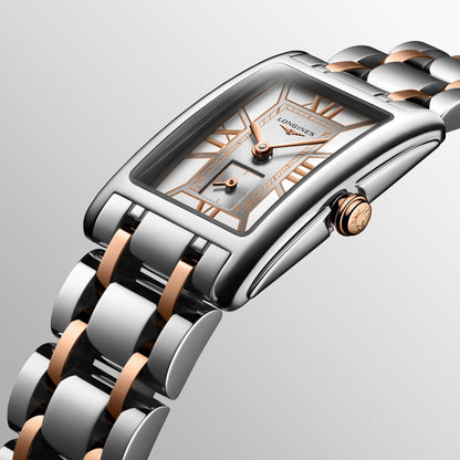 Longines DolceVita 白色石英钢表 20.8x32mm L5.255.5.75.7