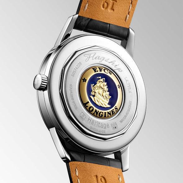 浪琴 Flagship Heritage 38.5毫米 黑色 自动 钢材 L4.795.4.58.0