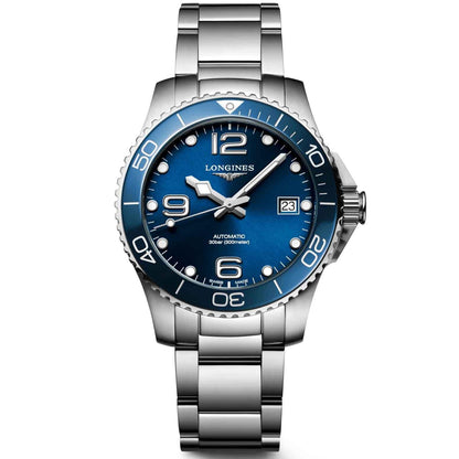 Longines HydroConquest 39mm 蓝色 自动机械 钢表 L3.780.4.96.6