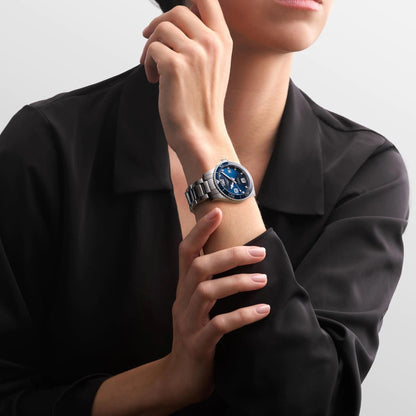 Longines HydroConquest 39mm 蓝色 自动机械 钢表 L3.780.4.96.6