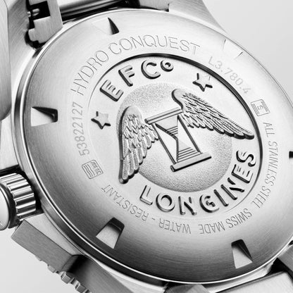 Longines HydroConquest 39mm 蓝色 自动机械 钢表 L3.780.4.96.6