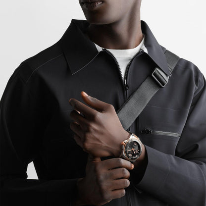 Longines 手表 HydroConquest 41毫米 灰色 自动 钢制 PVD 玫瑰金装饰 L3.781.3.78.7