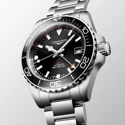 浪琴 Hydroconquest GMT 41毫米 黑色 自动 钢制 L3.790.4.56.6