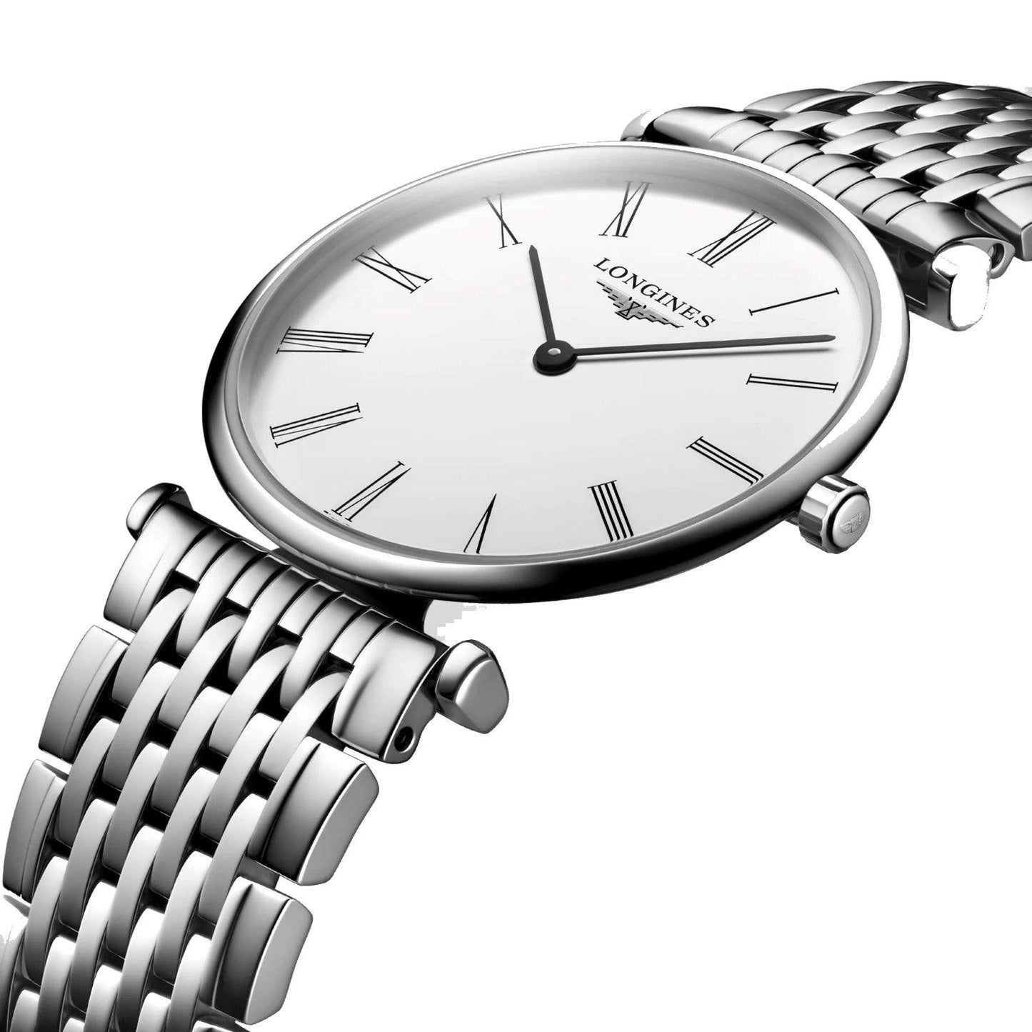 浪琴 La grande Classique 29毫米 白色石英钢表 L4.512.4.11.6