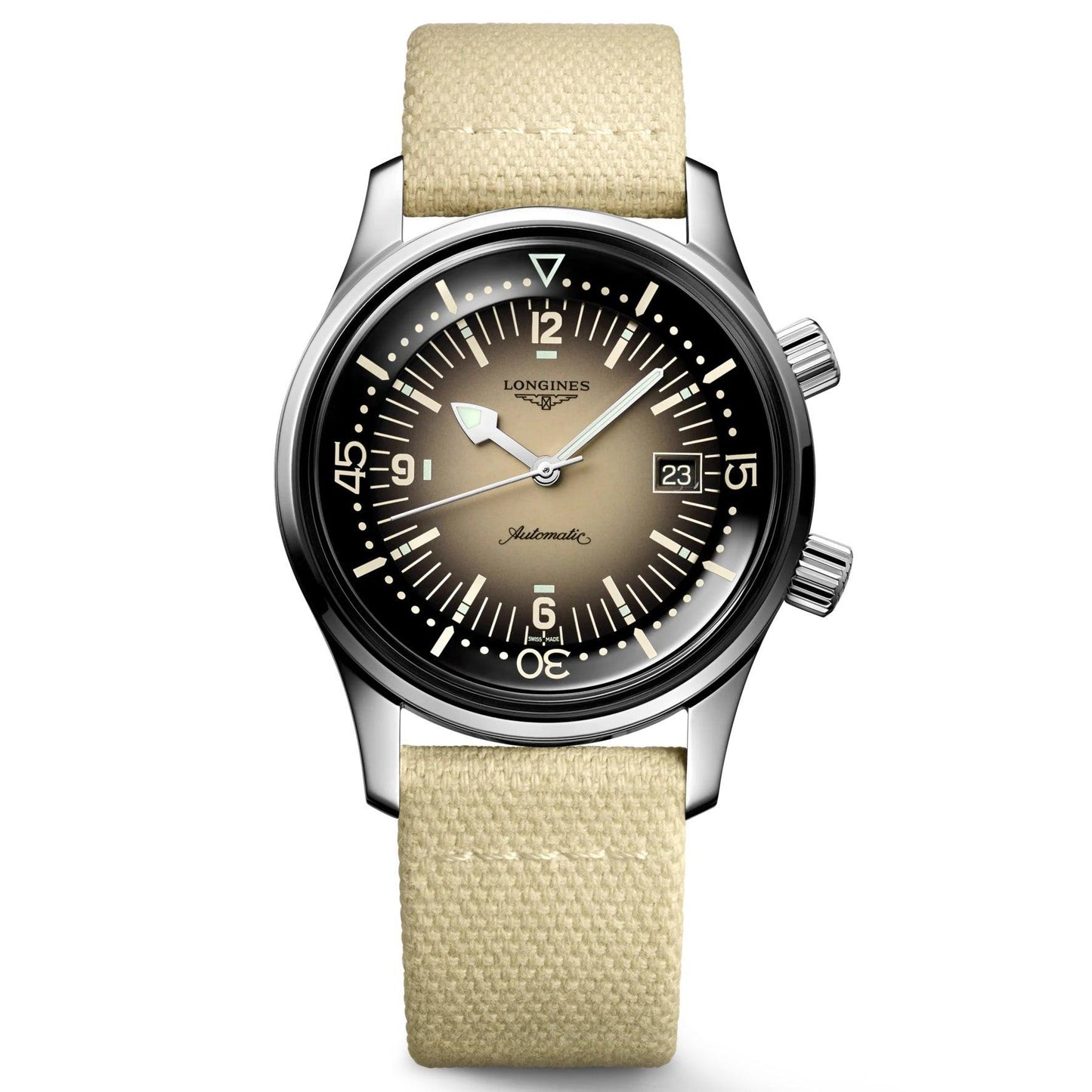 浪琴表 Legend Diver 42毫米 米色 自动 钢 L3.774.4.30.2
