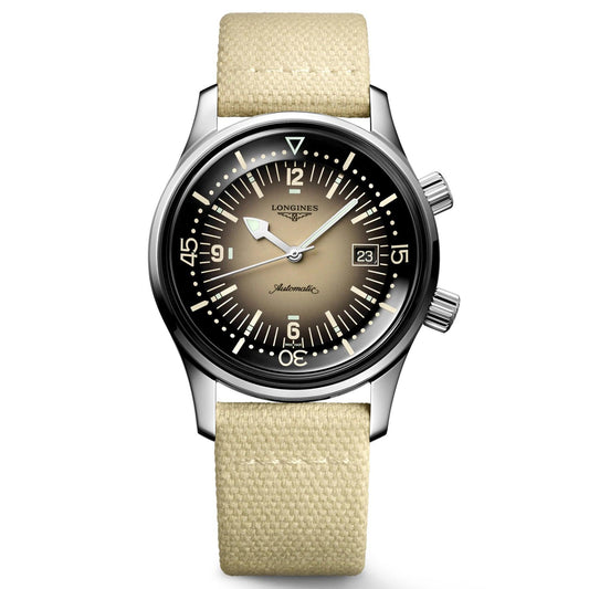 浪琴表 Legend Diver 42毫米 米色 自动 钢 L3.774.4.30.2